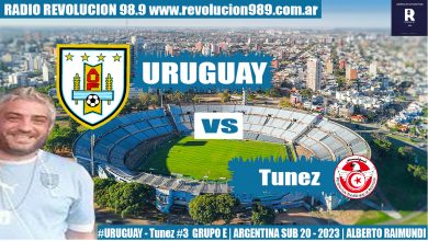Photo of URUGUAY 1 Tunez 0 FECHA 3 DEL GRUPO E | Mundial Sub 20 ARGENTINA 2023 | RELATO ALBERTO RAIMUNDI